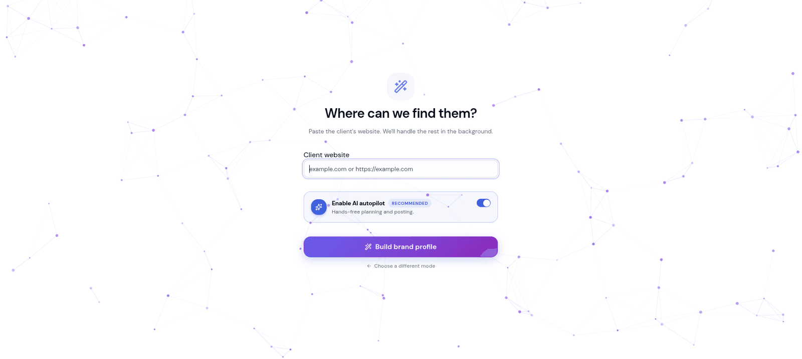 Paste your URL.
We handle the rest.